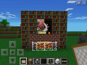 tv-fireplace-minecraft-pe